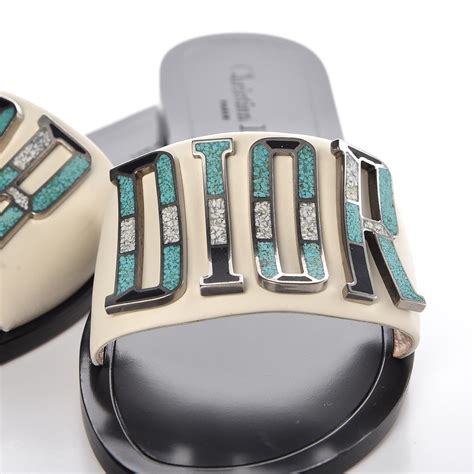 christian dior evolution slides|christian dior calfskin slide sandals.